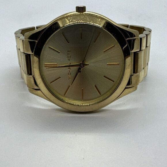 Michael Kors Slim Runway MK3179 Women's Gold Tone Analog Dial Wrist Watch JNA250 - Picture 5 of 11